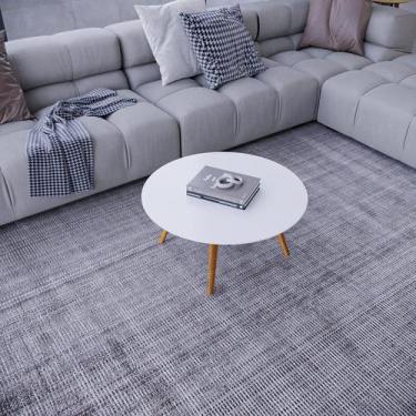 Imagem de Mesa de Centro Vesta Redonda 31cm x 67cm x 67cm Branco - Previlege