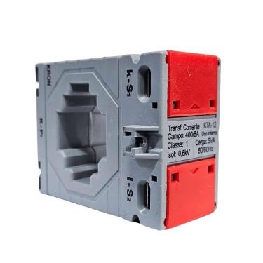 Imagem de Transformador de Corrente KTA12 Medição em Baixa Tensão Até 0,6kV com Protetor de Borne Kron 600-5A