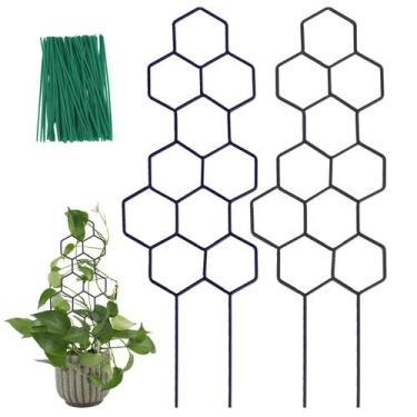 Imagem de Trepadeira de Metal WellSign 40,5 cm Colmeia, Kit com 2