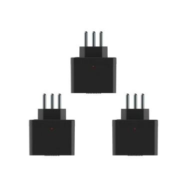 Imagem de Kit C/3 - Plug Protetor De Tensao Qualitronix 2 Polos + T.