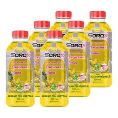 Imagem de Sorox Abacaxi C/ Hortelã Pack C/6u 550ml Bebida Hidratante