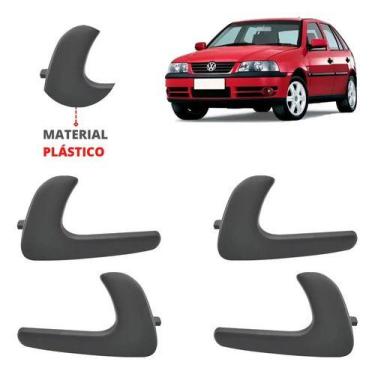 Imagem de Kit 4 Maçaneta Interna Gatilho Puxador Gol 99 00 01 02 03 04 - UN / 4 