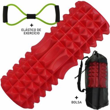 Imagem de Rolo De Liberação Miofascial Massageador Yoga Vermelho Cbrn15726 - Com