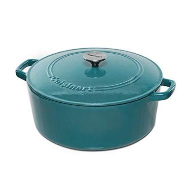 Imagem de Cuisinart Caçarola de ferro fundido forno holandês, azul-petróleo, 7 litros