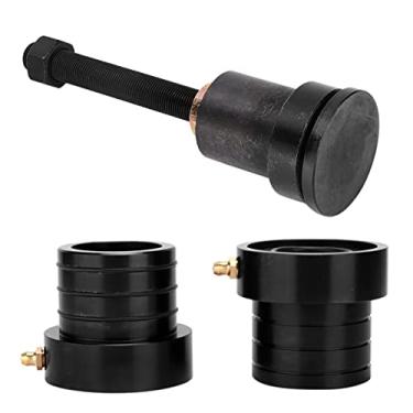 Imagem de Ferramenta de instalação de vedação do eixo interno, preto anodizado MG21103 3 peças durável kit de vedação do tubo do eixo dianteiro para carro(Preto)
