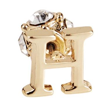 Imagem de Mud Pie Brincos perfurados com letra T, tamanho único