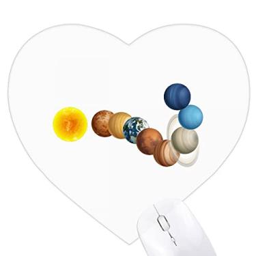 Imagem de Permutation Combinação Planetária Ponto de interrogação Coração Mousepad Tapete de Borracha para Escritório