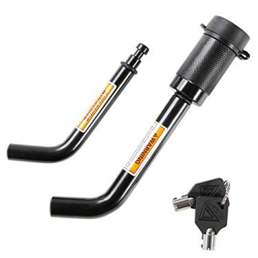 Imagem de Metoware Trailer Hitch Receiver Lock, 1/2" e 5/8" Diâmetro Duplo Pino Dobrado, Trailer Anti-Roubo Trailer Hitch Pin Lock, Estilo Cotovelo Hitch Pin Lock, Adequado para Classe I, II, III, IV, V Hitches
