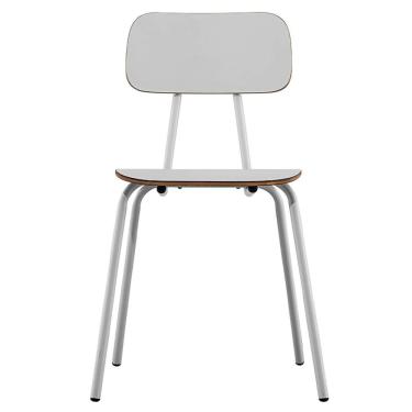 Imagem de Cadeira School Decorativa Branca Overseas