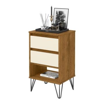 Imagem de Mesa de Cabeceira Retro Iron Ej Móveis Freijó Off 25145 Quarto