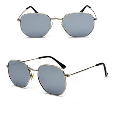 Imagem de Men Women Sunglasses Square Polygon Sun Glasses Designer Retro Shades Metal Frame Eyewear UV400,9,China