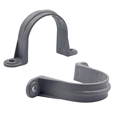Imagem de ISPINNER 6 peças de tiras de tubo de PVC de 2-1/2 polegadas, correia de conduíte de plástico de 2 furos para tubos de PVC, conduítes e cabos, listado pela UL