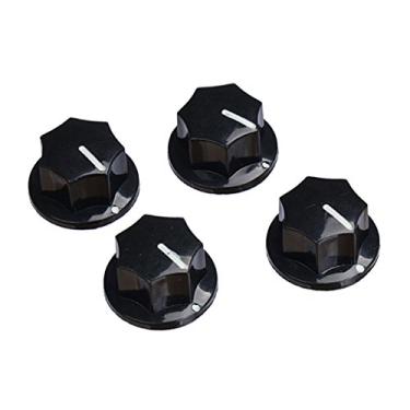 Imagem de LoveinDIY 4x capa de botão de pedal de efeito de botão de botão para controle de volume de tom