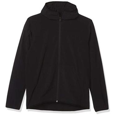 Imagem de adidas Moletom masculino City com zíper e base de tecido preto PP