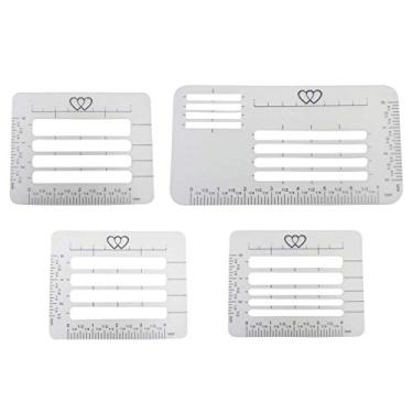 Imagem de Bonarty 4 peças Envelope Endereços Caligrafia Estêncil Melhorando Ferramenta Modelo