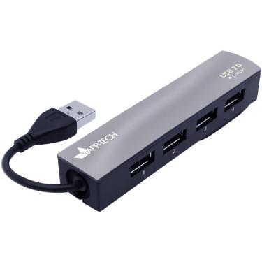 Imagem de Hub usb 4 portas 2.0, espelhado, EU-152, App-tech - un 1 un