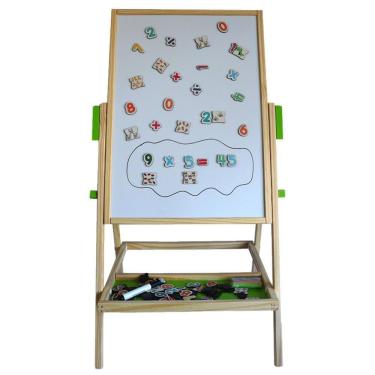 Imagem de Lousa Tripé Magnética Escrever E Desenhar Brinquedo Em Mdf