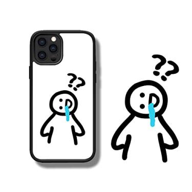Imagem de Capa de telefone de silicone bonito dos desenhos animados de personalidade criativa para iphone 13 11 12 pro max 7 8 plus x xs xr se 2020 capa protetora antiderrapante com tudo incluído, b, para iphone 13 mini