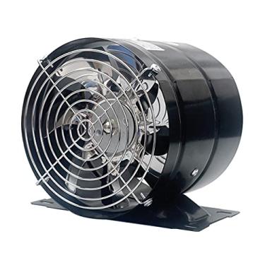 Imagem de Fã exausto Ventilador de escape de escape de escape de escape de escape pequeno fã de desktop Fan de desktop livre com base e cobertura líquida, livre de instalação, preto Ventiladores de ventilação