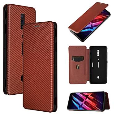 Imagem de For ZTE nubia Red Magic 6/6 Pro Carbon Fiber Texture Horizontal Flip TPU + PC + PU Leather Case with Card Slot