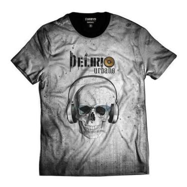 Imagem de Camiseta Delírio Urbano Cinza Skull Rap - Di Nuevo