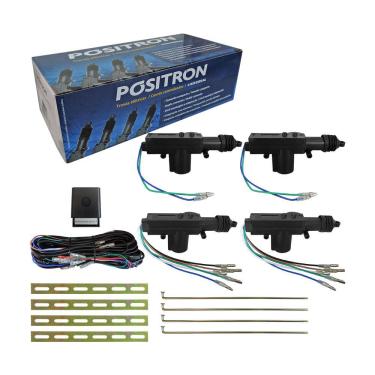 Imagem de Kit Trava Eletrica Linear 4 Portas Universal Tr420 Positron