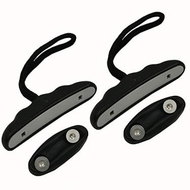 Imagem de Kit de transporte de alças de caiaque, alça durável com corda, alça em T com cordão e olhos de almofada para transporte de canoa, pacote com 2