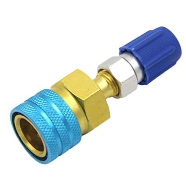 Imagem de WTPLY R1234YF para R134A Adaptador de acoplador rápido lateral baixa R12 para R134A Adaptador de mangueira, R134a Conector de encaixe de ar condicionado de carro para carregamento de mangueira de ar condicionado de carro