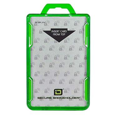 Imagem de ID Stronghold – Bloqueio RFID Suporte de crachá seguro – Duolite 2 Porta-cartão – Carbonato de poliéster – Suporte de crachá de plástico rígido resistente – Moldado e montado nos EUA – Aprovado pela FIPS 201, Verde, 1 - Count