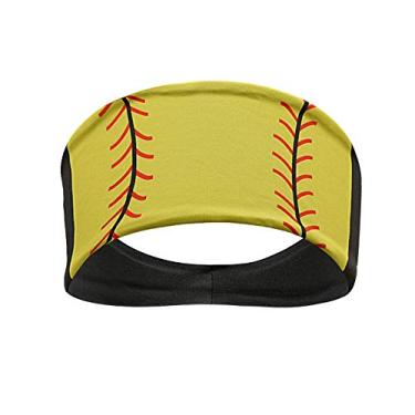 Imagem de Faixa de cabeça de beisebol FY com elástico para treino (amarelo softbol)