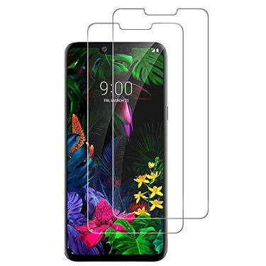 Imagem de Protetor de tela de vidro temperado para LG G8 ThinQ, [pacote com 2] película protetora de tela transparente HD para LG G8 Thinq