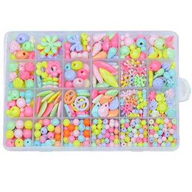 Imagem de Kit de fabricação de pulseiras, conjunto de fabricação de joias para crianças, conjuntos de miçangas para meninas, kit de artesanato de arte para meninas, artesanato para meninas de 8 a 12 anos, kit de fabricação de joias