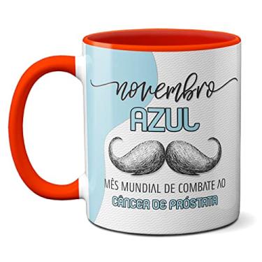 Imagem de Caneca Novembro Azul Mês Mundial Do Combate À Próstata (Vermelha)