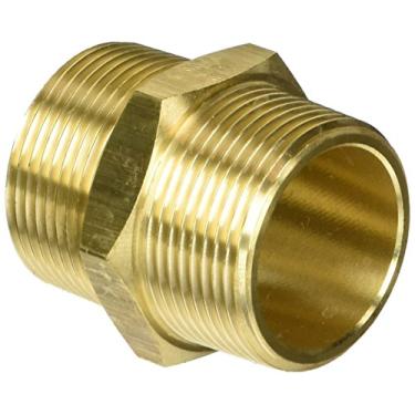 Imagem de Parker Adaptador 0121 18 17, latão, adaptador reto NPT e BSPT macho, NPT3/8" e R3/8