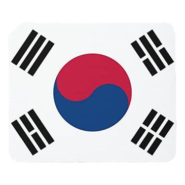 Imagem de Mouse Pad com bandeira da Coreia do Sul tapete de mouse de computador acessórios de mesa 24 cm x 20 cm cor: bandeira da Coreia do Sul