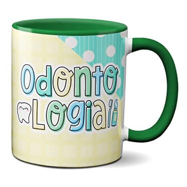 Imagem de Caneca Dentista Profissional Odontologia Profissão Dente (Verde)