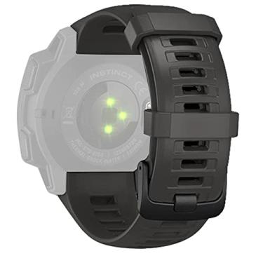 Imagem de HOUCY Pulseiras de silicone para relógio inteligente Garmin Instinct 22mm pulseira de substituição pulseira instinto/esports/maré/solar (cor: cor H, tamanho: para Garmin Instinct)