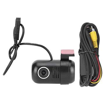 Imagem de Qiilu Car Dash Camera, 1080P HD DVR Car Driving Recorder, 170 Degree Wide View Angle Vehicle Automobile Dash Cam Recorder Mounting on Front Windshield