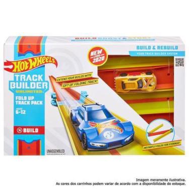 Kit Hot Wheels Com Pista Competiçao De Batidas + Carrinhos Mattel