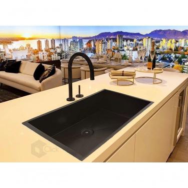 Imagem de Cuba Preta 70x40 Para Kitnet Versátil