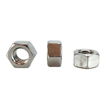 Imagem de Parafusos de cabeça hexagonal inoxidável 3/8-16 (3/4" a 2-1/2" de comprimento na listagem), aço inoxidável 304, 25 peças, 3/8-16 HEX NUTS (50 PCS)