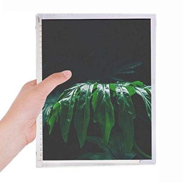 Imagem de Caderno de folhas fotográficas com imagem de plantas e folhas soltas diário recarregável