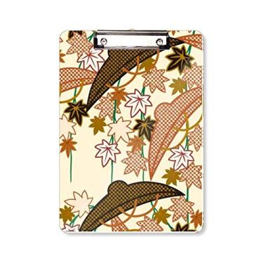 Imagem de Pintura Cultura Japonesa Marrom Prancheta Pasta Bloco de Escrita Placa de Apoio A4