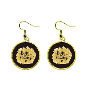 Imagem de Orelha de aniversário Oray, Orelha Inglesa Pingente Pingente Dourado Joia Feminina