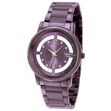 Imagem de Relógio CHAMPION feminino mostrador transparente CN20891L