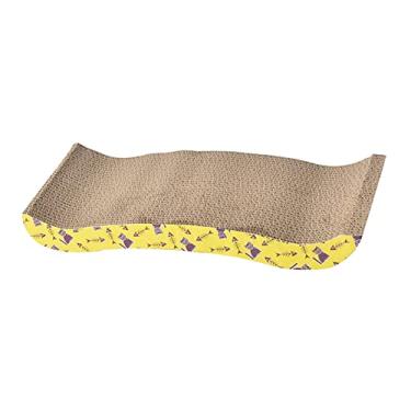 Imagem de IEUDNS Arranhadores de gato Papelão Almofada para arranhar Brinquedo de treinamento Espreguiçadeira para arranhar Lounge Cama para proteção de móveis, L 44,5x21x5,5cm