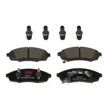 Imagem de TRW TPM0376 Conjunto de pastilhas de freio a disco para Chevrolet Lumina: 1990-2001 e outras aplicações frontal, preto