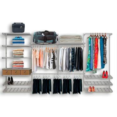 Imagem de Roupeiro Closet Modulado Aramado Caixas Organizadoras 3,70m BR