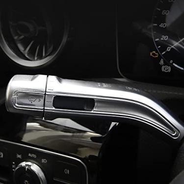 Imagem de Alavanca de mudança de alavanca de câmbio de para-brisa de carro acabamento cromado prateado para Mercedes Benz A B CLA GLE GLS GLB GLA W177 V177 W247 C118 W118 W167 C167 X167 X247 H247 AMG CLA35 GLE53 GLS63 GLAGLA3 GLA63 GLAGLA3 35 Benz Acessório (Prata)