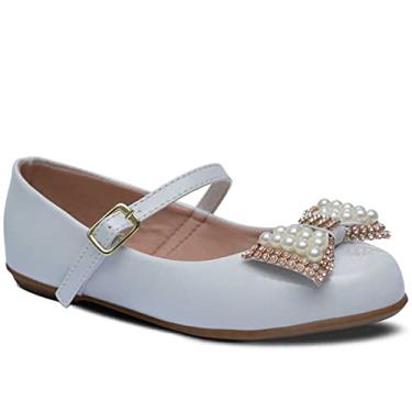 Imagem de Sapatilha Infantil Feminina Nº Sapatinho Moda 02.09J (Branco, BR, Criança de 9 a 12 anos, Numérico, 35)